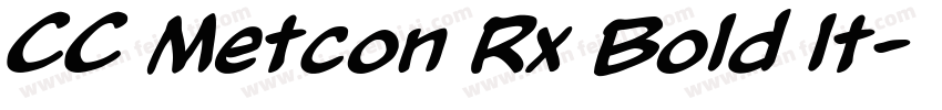 CC Metcon Rx Bold It字体转换